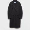 Abrigo de doble botonadura en cashwool Abrigo de doble botonadura en cashwool