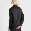 Abrigo de doble botonadura en cashwool Abrigo de doble botonadura en cashwool