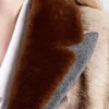 Abrigo de piel de oveja y tela Abrigo de piel de oveja y tela