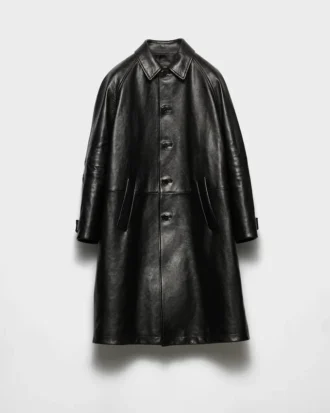 Abrigo de piel oversize