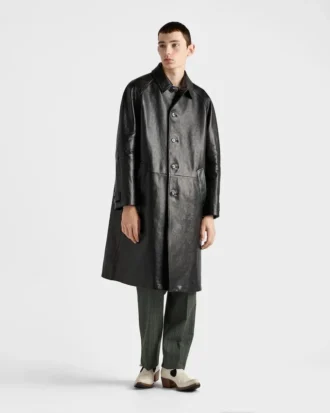 Abrigo de piel oversize