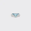 Anillo con logotipo de topacio azul suizo