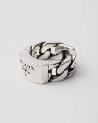 Anillo de cadena de plata