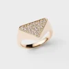 Anillo de sello Eternal Gold en oro amarillo con diamantes Anillo de sello Eternal Gold en oro amarillo con diamantes