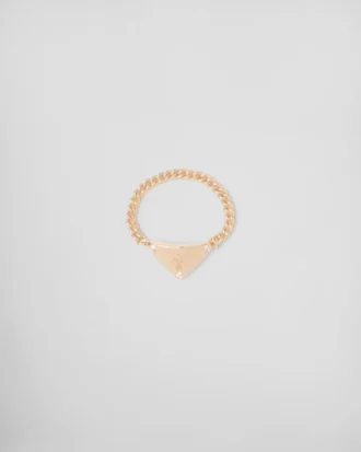 Anillo Eternal Gold Chain en oro amarillo con diamantes