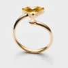 Anillo Eternal Gold Contraria en oro amarillo con diamante y cuarzo verde Anillo Eternal Gold Contraria en oro amarillo con diamante y cuarzo verde