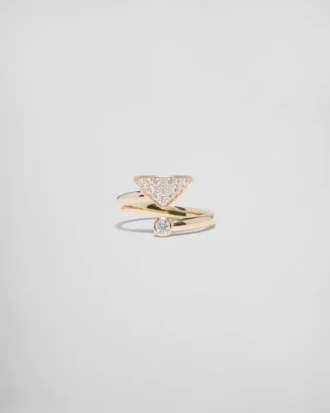 Anillo Eternal Gold Contraria en oro amarillo con diamantes