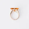 Anillo solitario Couleur Vivante – Oro rosa con citrino y morganita Anillo solitario Couleur Vivante – Oro rosa con citrino y morganita