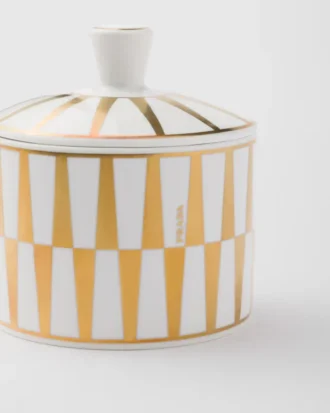 Azucarero de porcelana – Rayas