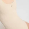 Bañador de una pieza de jersey con pedrería Bañador de una pieza de jersey con pedrería