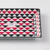 Bandeja rectangular grande de porcelana – Triángulos Bandeja rectangular grande de porcelana – Triángulos