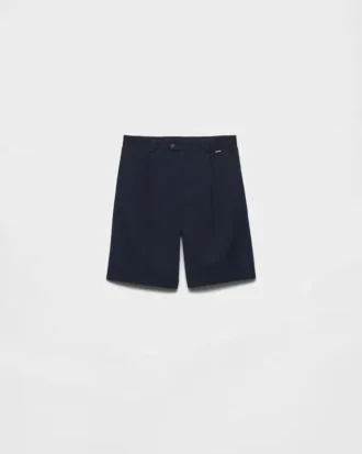 Bermudas de algodón con efecto vintage