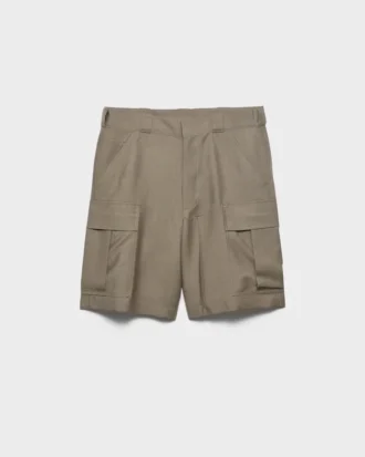 Bermudas de mohair y lana
