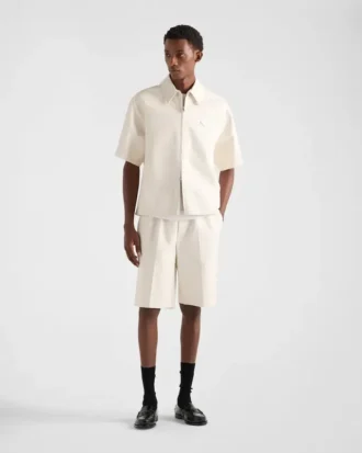 Bermudas de piel napa