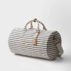 Bolsa de lona a rayas Bolsa de lona a rayas
