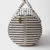 Bolsa de lona a rayas Bolsa de lona a rayas