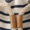 Bolsa de lona a rayas con cordón Bolsa de lona a rayas con cordón
