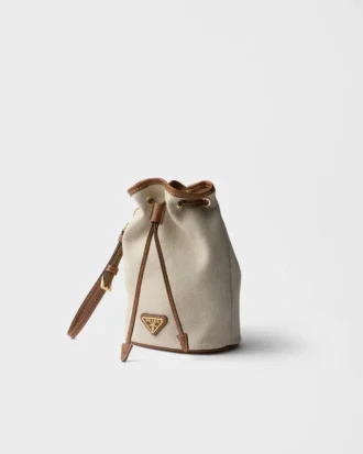 Bolsa de lona y piel