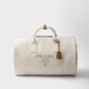 Bolsa de viaje de mezcla de lino