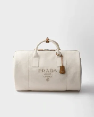 Bolsa de viaje de mezcla de lino