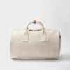 Bolsa de viaje de mezcla de lino