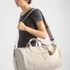 Bolsa de viaje de mezcla de lino