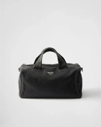 Bolsa de viaje de piel napa