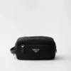 Bolsa de viaje de Re-Nylon y piel Saffiano Bolsa de viaje de Re-Nylon y piel Saffiano