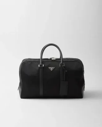 Bolsa de viaje de Re-Nylon y piel Saffiano