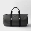 Bolsa de viaje de Re-Nylon y piel Saffiano Bolsa de viaje de Re-Nylon y piel Saffiano