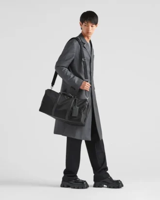 Bolsa de viaje de Re-Nylon y piel Saffiano