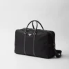Bolsa de viaje de Re-Nylon y piel Saffiano Bolsa de viaje de Re-Nylon y piel Saffiano
