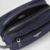 Bolsa de viaje de Re-Nylon y piel Saffiano Bolsa de viaje de Re-Nylon y piel Saffiano