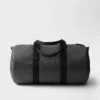Bolsa de viaje de Re-Nylon y piel Saffiano Bolsa de viaje de Re-Nylon y piel Saffiano