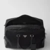 Bolsa de viaje de Re-Nylon y piel Saffiano Bolsa de viaje de Re-Nylon y piel Saffiano