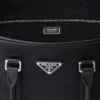 Bolsa de viaje de Re-Nylon y piel Saffiano Bolsa de viaje de Re-Nylon y piel Saffiano