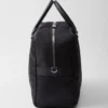 Bolsa de viaje de Re-Nylon y piel Saffiano Bolsa de viaje de Re-Nylon y piel Saffiano