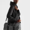 Bolsa de viaje de Re-Nylon y piel Saffiano Bolsa de viaje de Re-Nylon y piel Saffiano