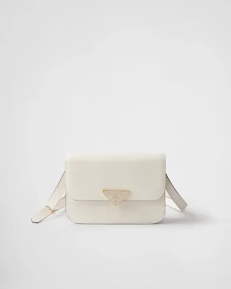 Bolso bandolera con solapa de piel Saffiano