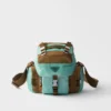 Bolso bandolera de Re-Nylon envejecido y piel Bolso bandolera de Re-Nylon envejecido y piel