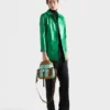Bolso bandolera de Re-Nylon envejecido y piel Bolso bandolera de Re-Nylon envejecido y piel