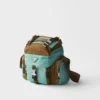 Bolso bandolera de Re-Nylon envejecido y piel Bolso bandolera de Re-Nylon envejecido y piel