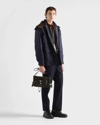 Bolso bandolera Prada Speedrock de Re-Nylon y piel