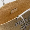 Bolso de compras grande de rafia y piel Bolso de compras grande de rafia y piel