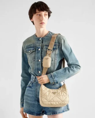 Bolso de hombro acolchado de Re-Nylon