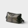 Bolso de hombro con cremallera de piel envejecida Bolso de hombro con cremallera de piel envejecida
