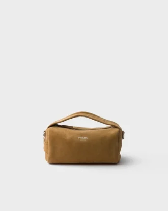 Bolso de hombro de ante