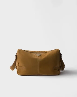 Bolso de hombro de ante