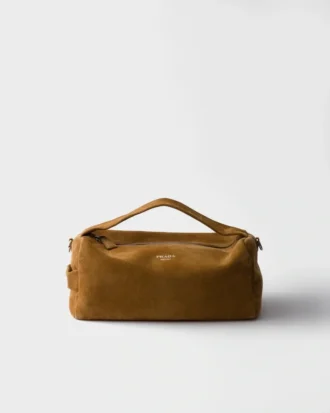 Bolso de hombro de ante