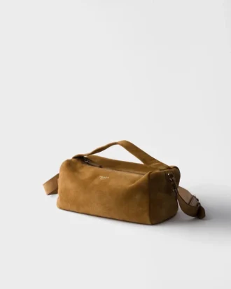 Bolso de hombro de ante